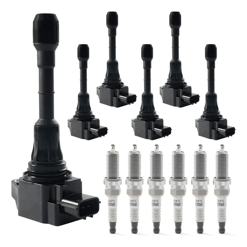 BELKEBIR Ignition Coil Pack and Iridium Spark Plugs Nissan/Infiniti V6 3.5L
